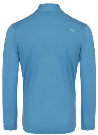 KJUS Cool Point Longsleeve Herren Langarm-Poloshirt, atlas blau