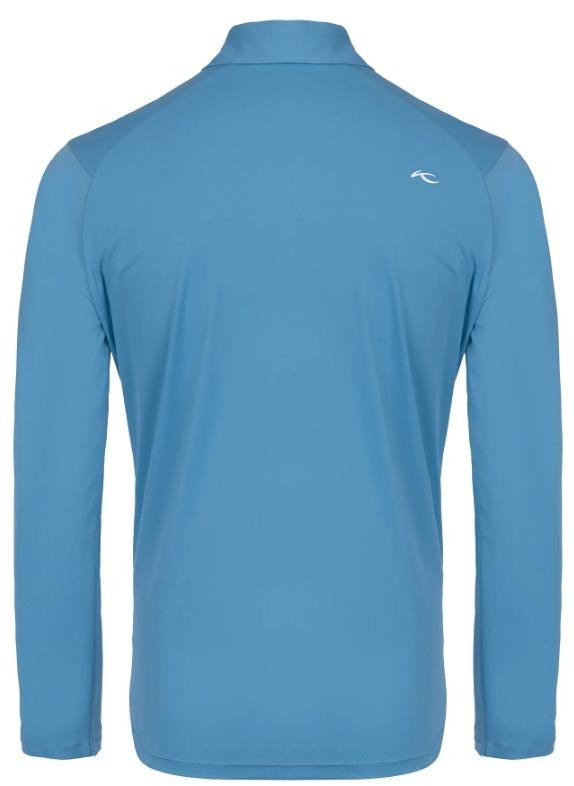 KJUS Cool Point Longsleeve Herren Langarm-Poloshirt, atlas blau