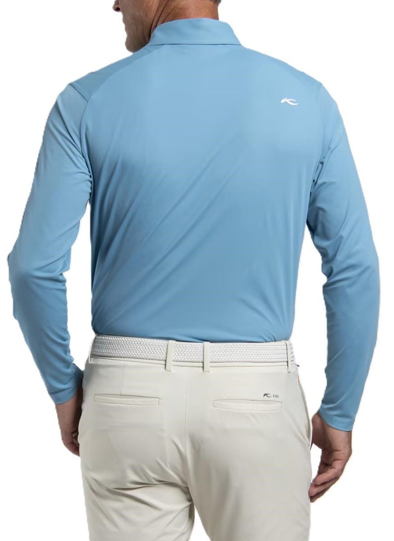 KJUS Cool Point Longsleeve Herren Langarm-Poloshirt, atlas blau