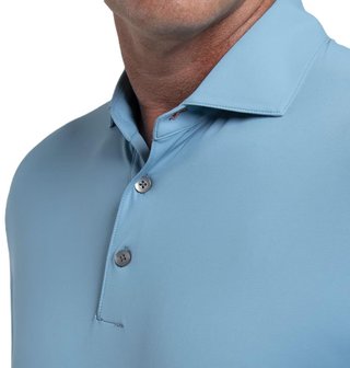 KJUS Cool Point Longsleeve Herren Langarm-Poloshirt, atlas blau