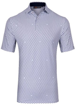KJUS Golfer Herren Poloshirt, weiss/atlanta blau