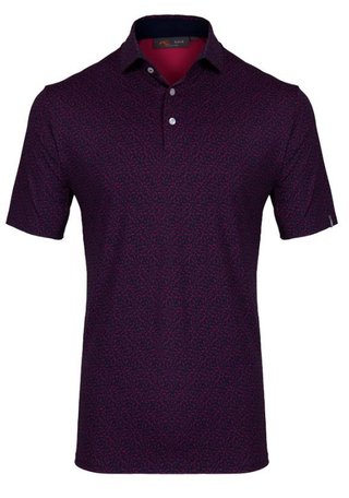 KJUS Golfer Herren Poloshirt, rhubarb/atlanta blau