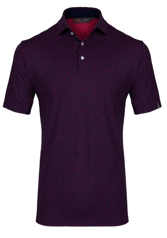 KJUS Golfer Herren Poloshirt, rhubarb/atlanta blau