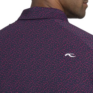 KJUS Golfer Herren Poloshirt, rhubarb/atlanta blau