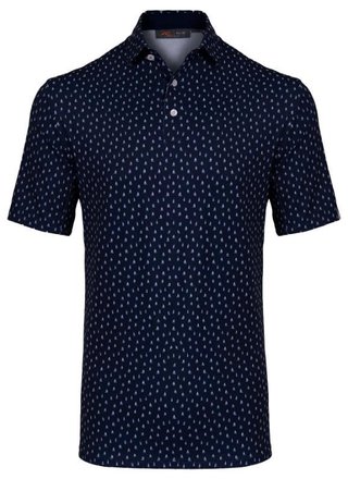KJUS Golfer Herren Poloshirt, atlanta blau/weiss