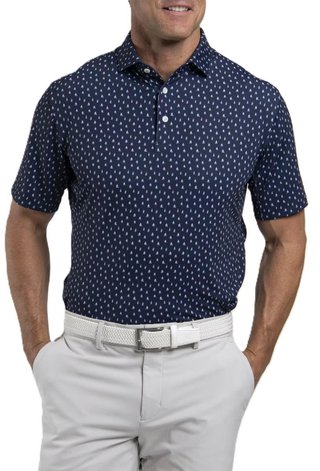 KJUS Golfer Herren Poloshirt, atlanta blau/weiss