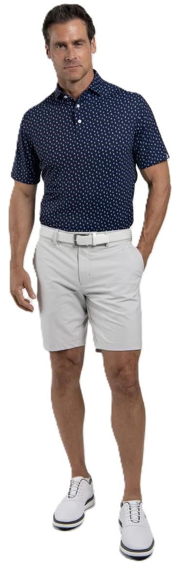 KJUS Golfer Herren Poloshirt, atlanta blau/weiss
