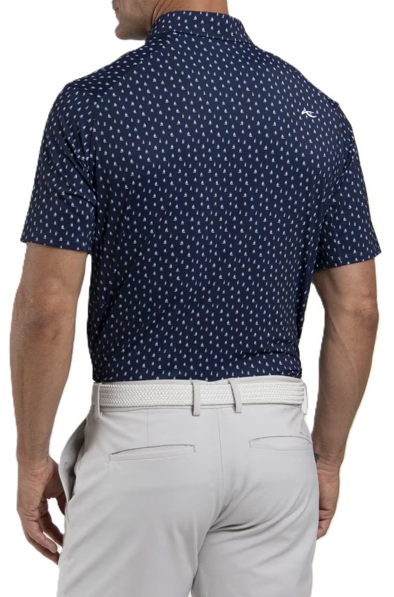 KJUS Golfer Herren Poloshirt, atlanta blau/weiss