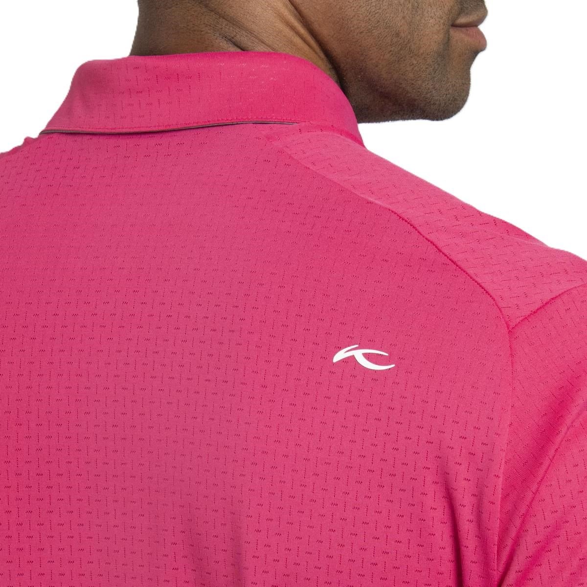 KJUS Savin Structure Herren Poloshirt, rhubarb