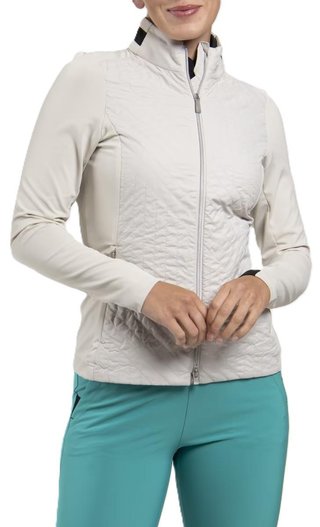 KJUS Retention Damenjacke, oyster/schwarz