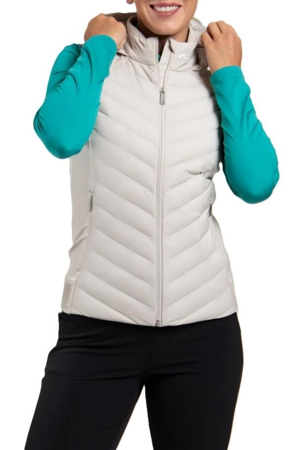 KJUS Sundance Hooded Gilet Damen Weste, oyster