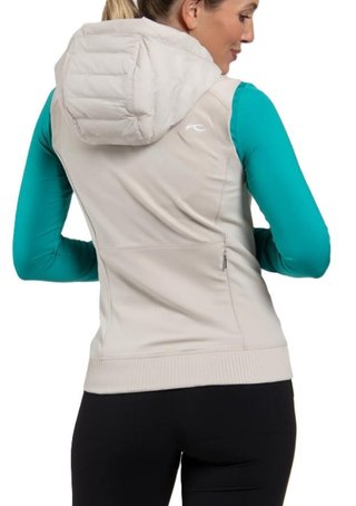 KJUS Sundance Hooded Gilet Damen Weste, oyster