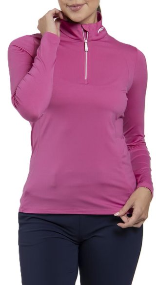 KJUS Collagen Midlayer Half-Zip Damen Sweatshirt, peony
