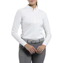 KJUS Catalina Cool Damen Langarm-Polo, weiss