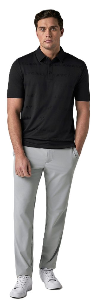 Callaway Mid Century Jacquard Poloshirt, anthracite