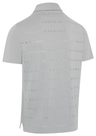 Callaway Mid Century Jacquard Poloshirt, quarry