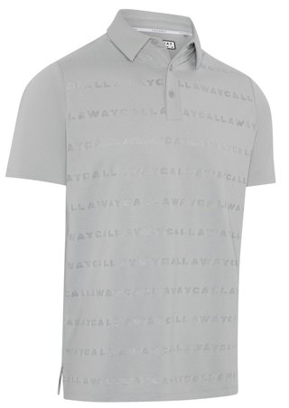 Callaway Mid Century Jacquard Poloshirt, quarry