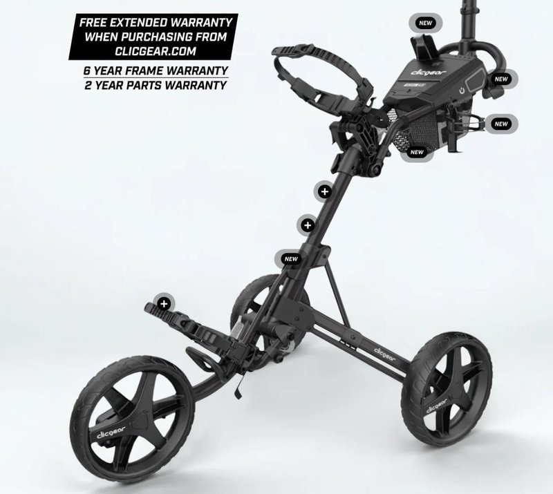 Clicgear Modell 4.5 Golf Trolley, grau
