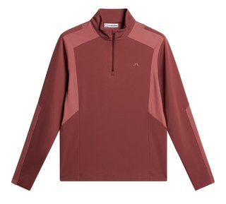 J.Lindeberg Lukas Quarter Zip Mid Layer Herren Sweatshirt, apple butter