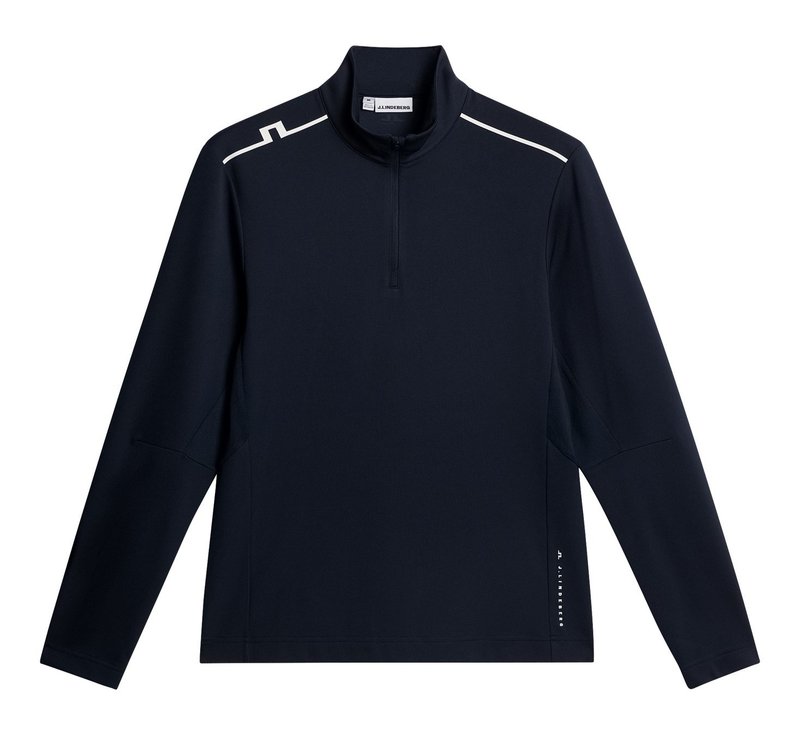 J.Lindeberg Leon Quarter Zip Mid Layer Herren Sweatshirt, JL Navy