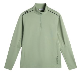 J.Lindeberg Leon Quarter Zip Mid Layer Herren Sweatshirt, hedge green