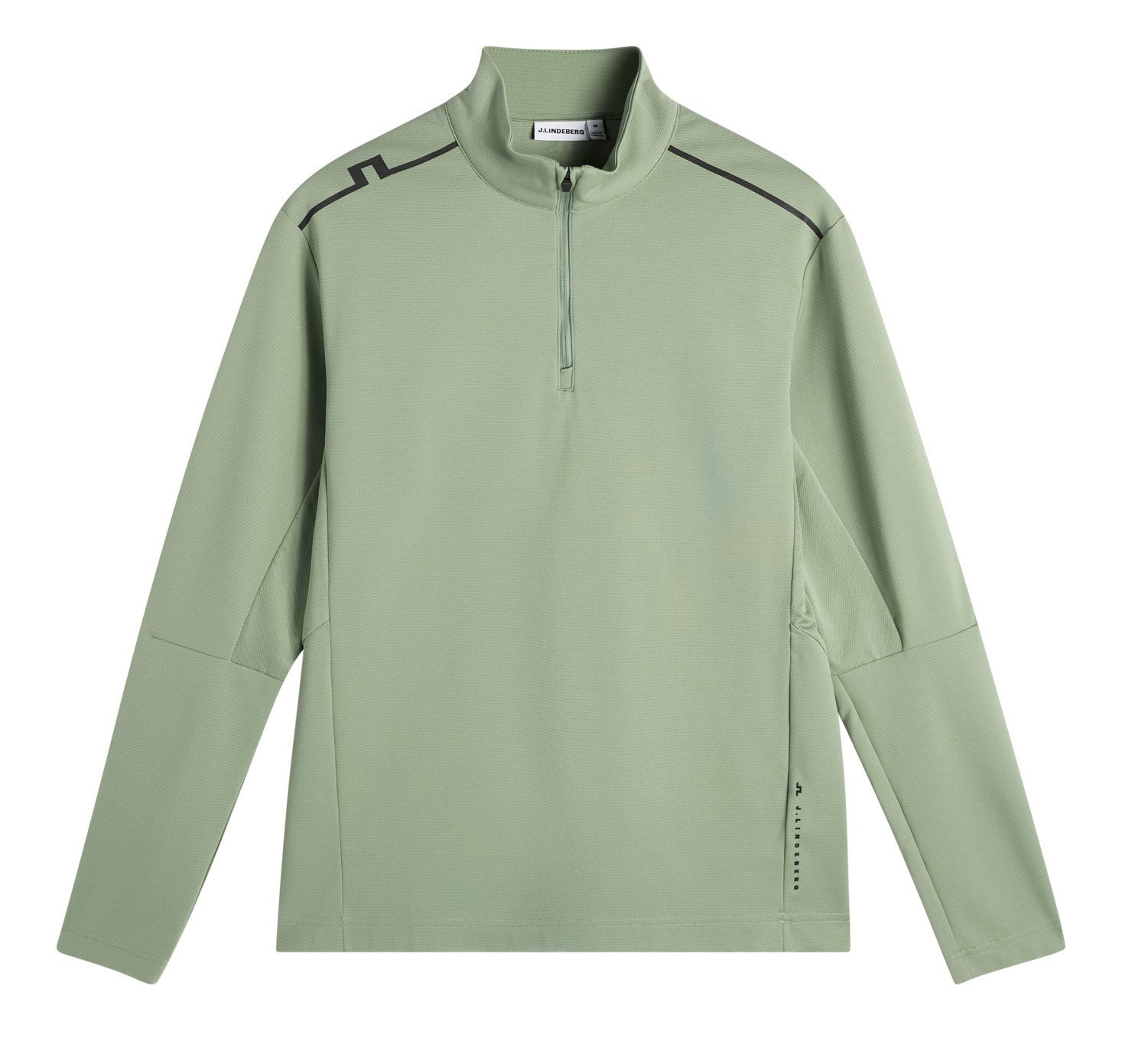 J.Lindeberg Leon Quarter Zip Mid Layer Herren Sweatshirt, hedge green