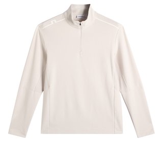 J.Lindeberg Leon Quarter Zip Mid Layer Herren Sweatshirt, moonbeam