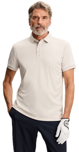 J.Lindeberg Tour Tech Slim Fit Herren Poloshirt, moonbeam