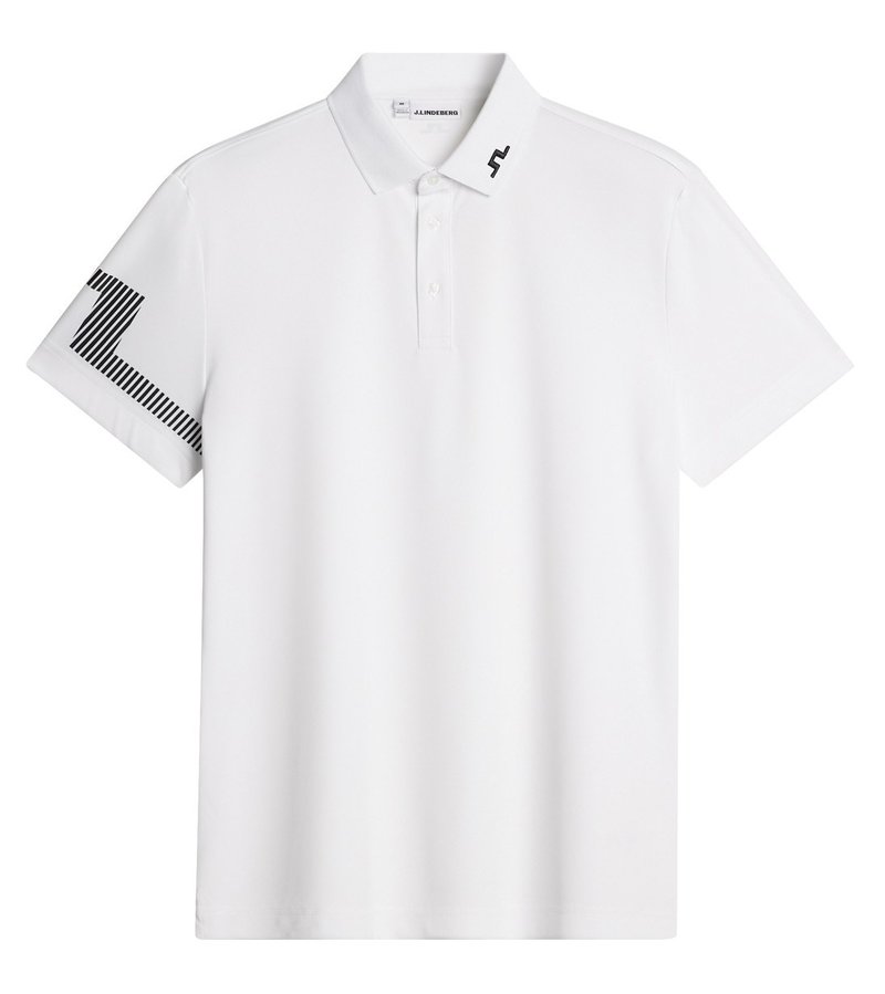J.Lindeberg Heath Herren Poloshirt, weiss