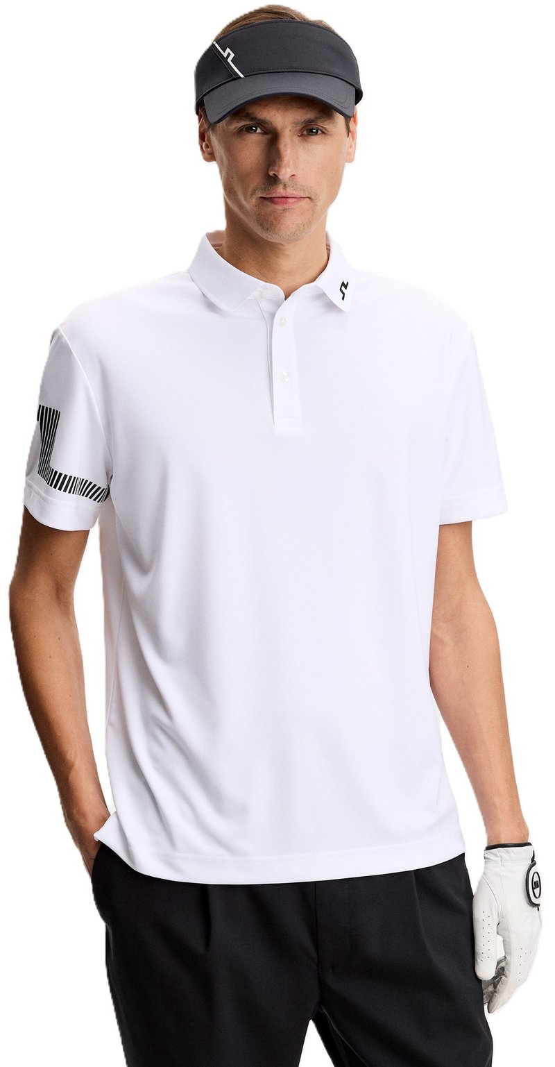 J.Lindeberg Heath Herren Poloshirt, weiss