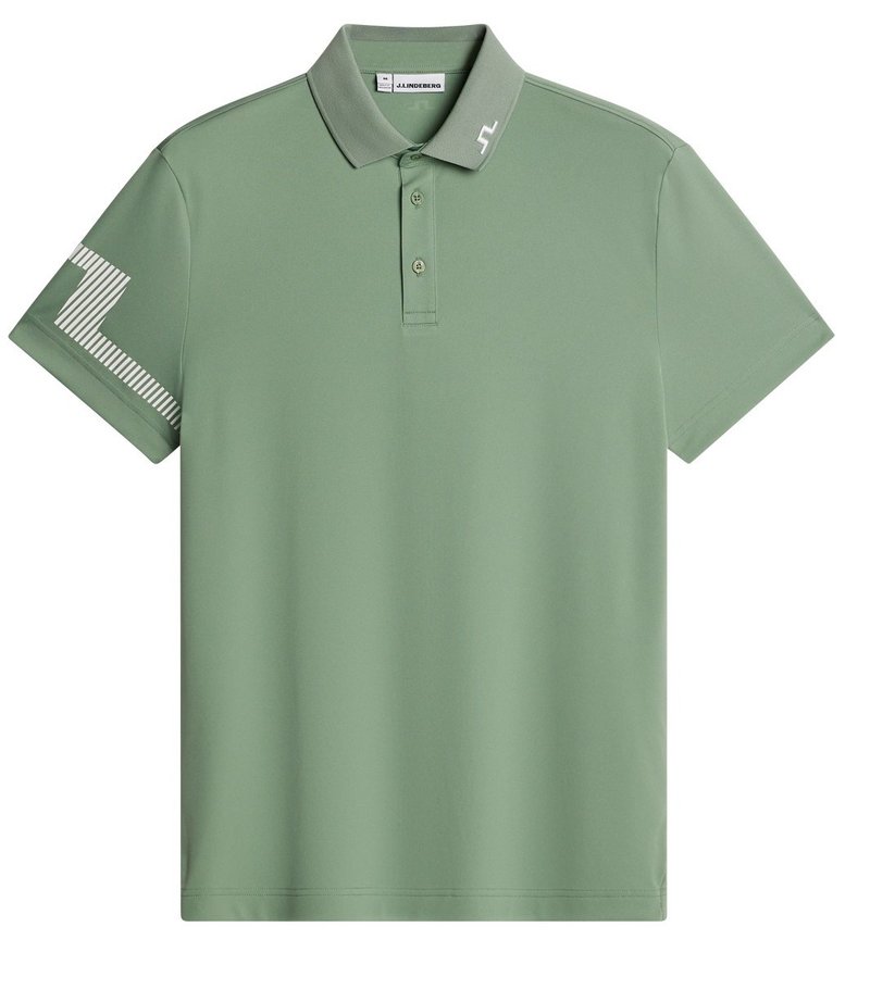 J.Lindeberg Heath Herren Poloshirt, hedge green
