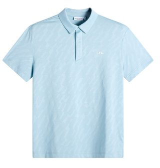 J.Lindeberg Wilhelm Herren Poloshirt, forget me not