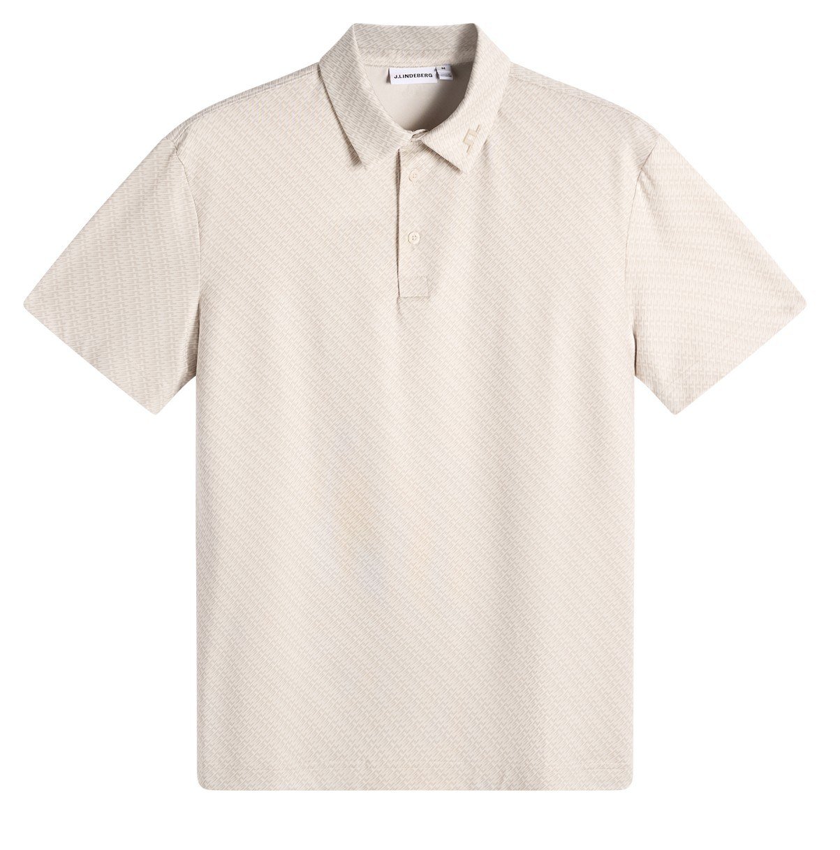 J.Lindeberg Tod PrintHerren Poloshirt, flight bridge moonbeam