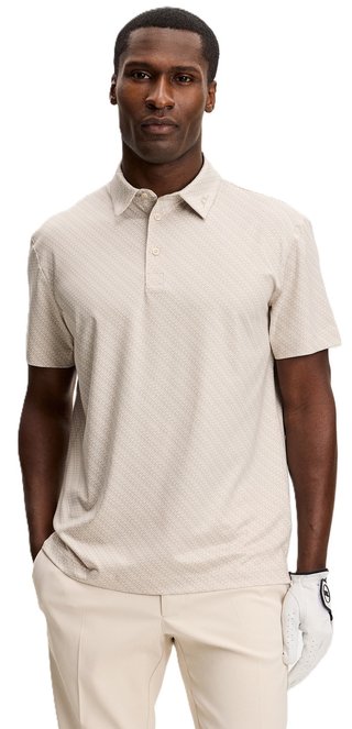 J.Lindeberg Tod PrintHerren Poloshirt, flight bridge moonbeam
