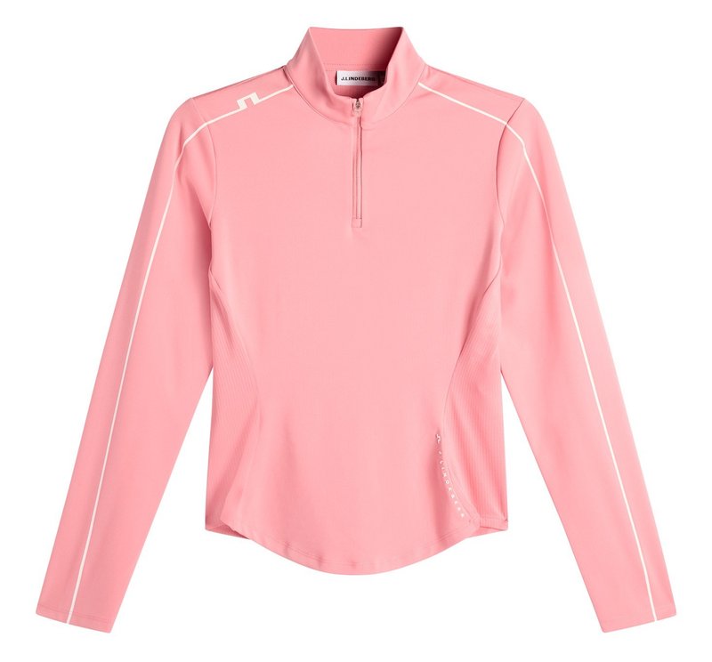 J.Lindeberg Adiola Quarter Zip Mid Layer Damen Sweatshirt, flamingo plume