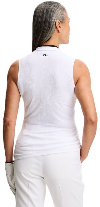 J.Lindeberg Mila Sleeveless Damen Poloshirt, weiss