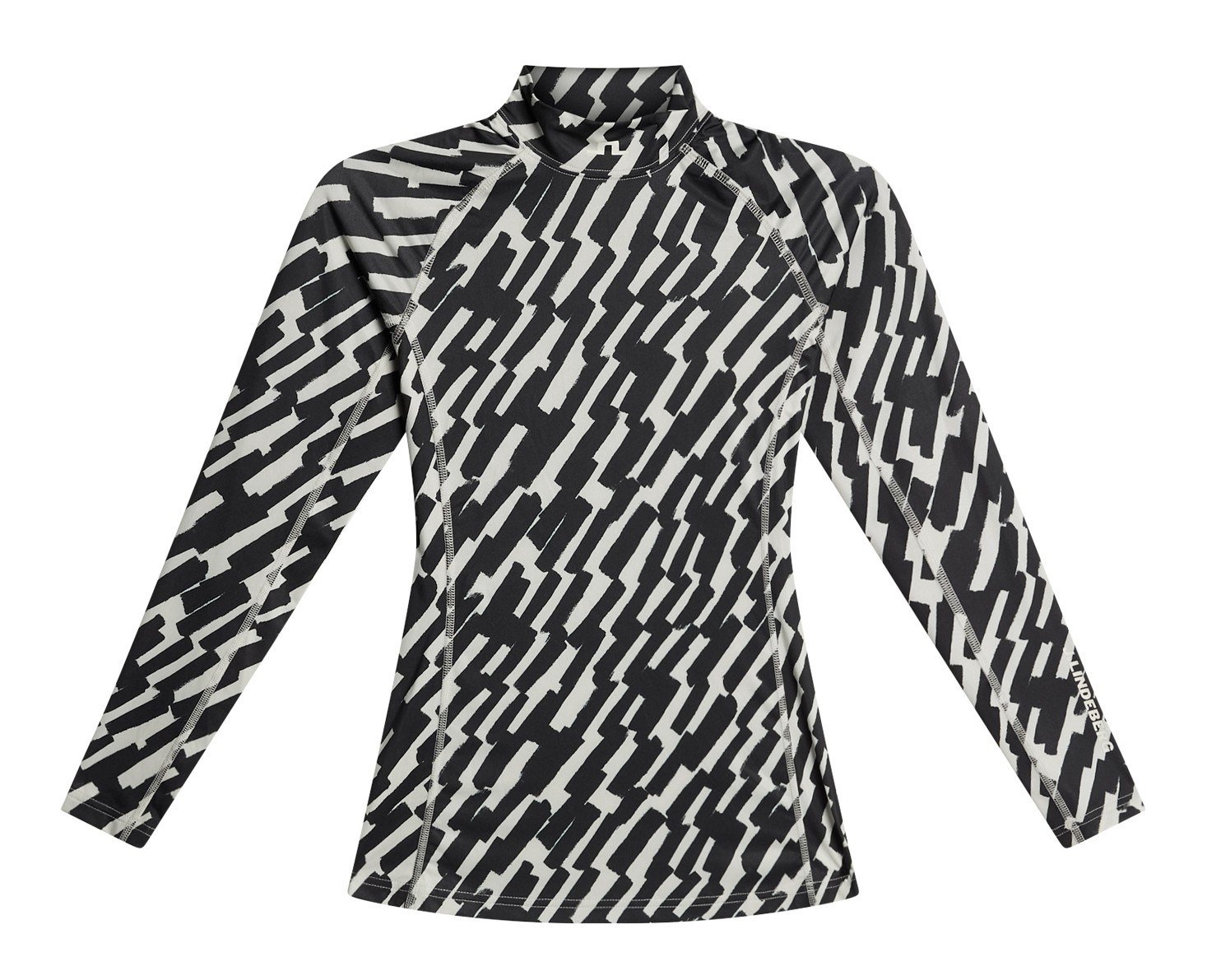 J.Lindeberg Ella Print Soft Compression Damen Top, oak moonbeam