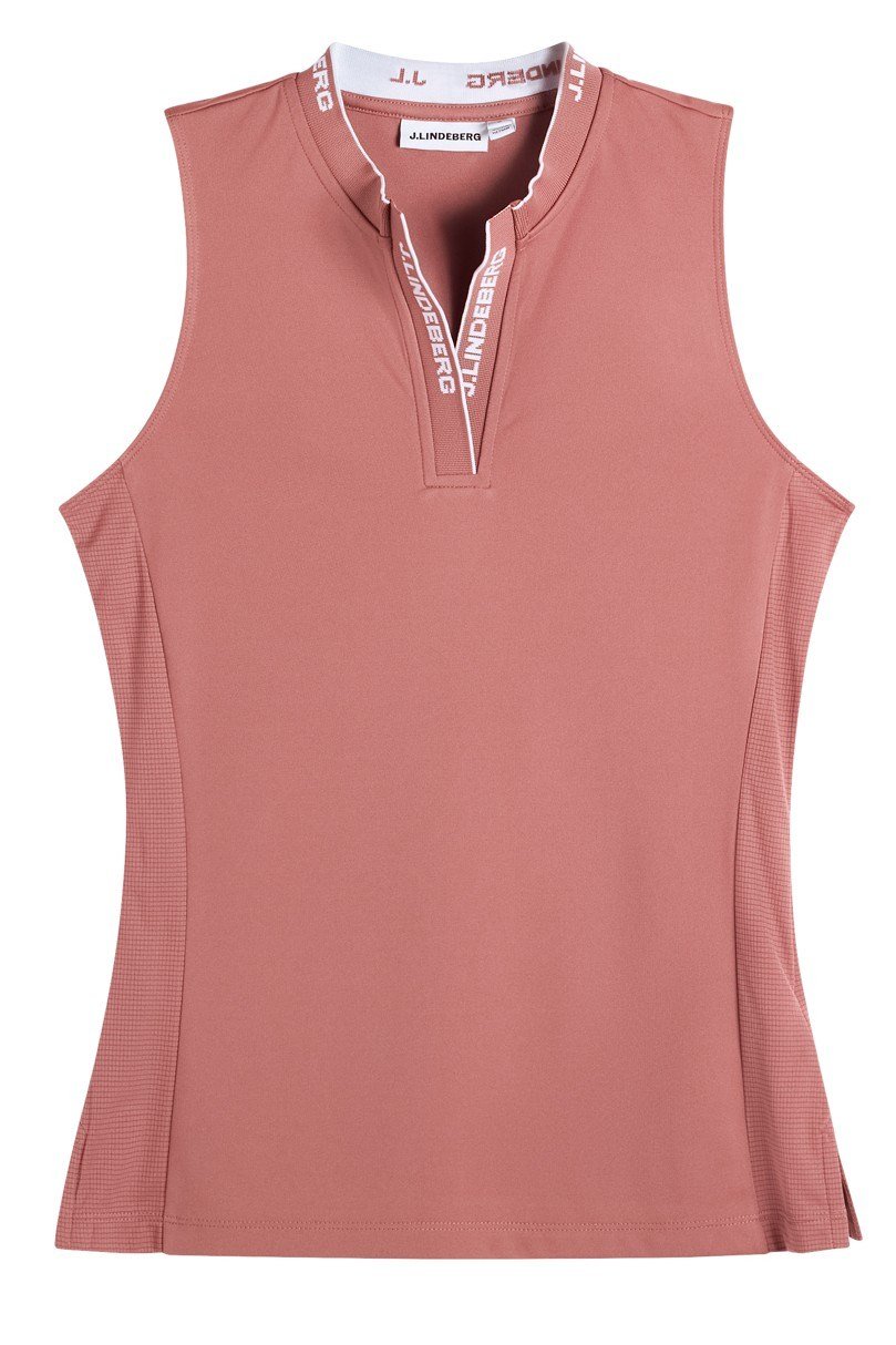 J.Lindeberg Leya Sleeveless Damen Poloshirt, withered rose