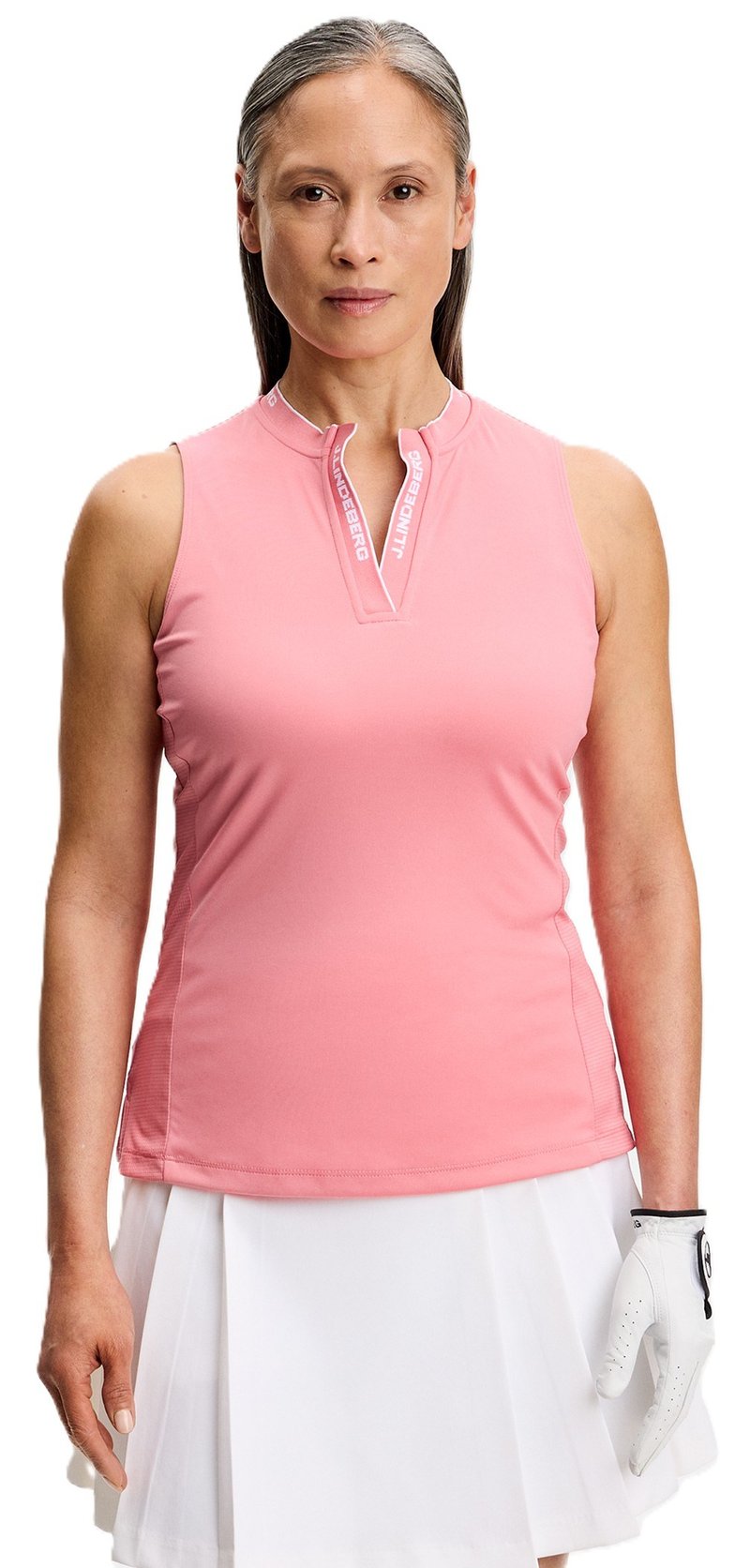 J.Lindeberg Leya Sleeveless Damen Poloshirt, flamingo plume