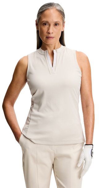 J.Lindeberg Leya Sleeveless Damen Poloshirt, moonbeam