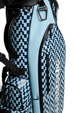 J. Lindeberg Play Printed Standbag, Bridge Stack Forget Navy M