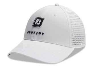 FootJoy Perforated Trucker Herren Cap, weiss