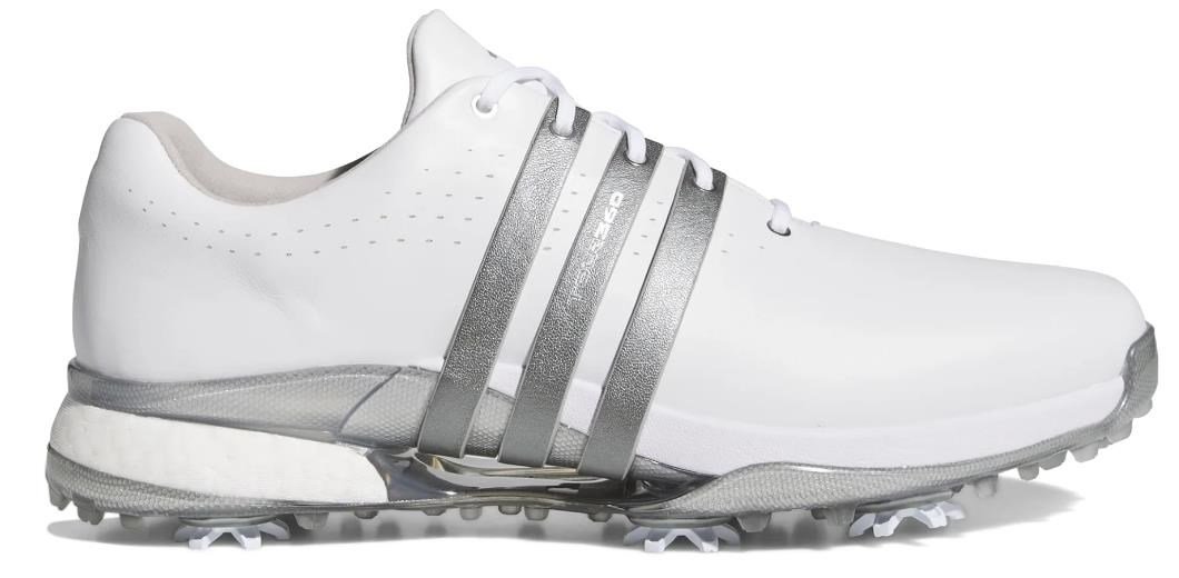 Adidas Tour360 24 Herren Golfschuhe, white/iron metal/silver