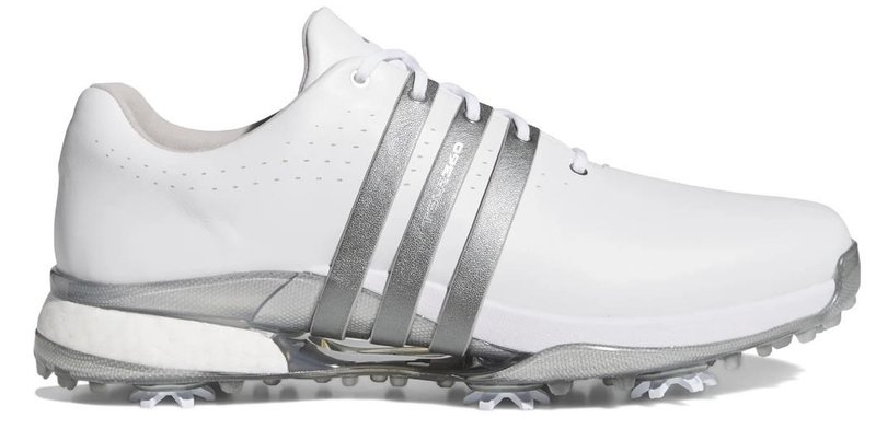Adidas Tour360 24 Herren Golfschuhe, white/iron metal/silver