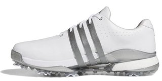 Adidas Tour360 24 Herren Golfschuhe, white/iron metal/silver