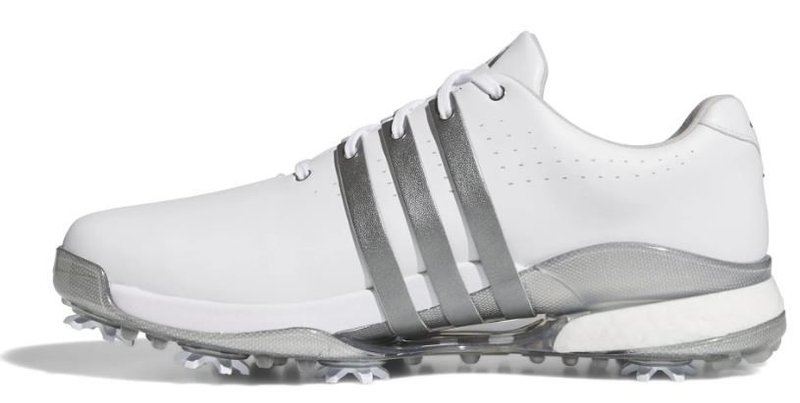 Adidas Tour360 24 Herren Golfschuhe, white/iron metal/silver