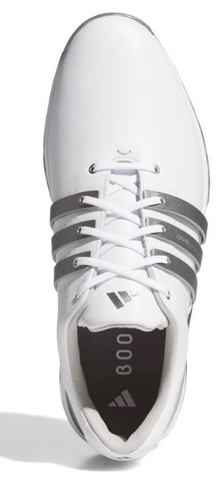 Adidas Tour360 24 Herren Golfschuhe, white/iron metal/silver