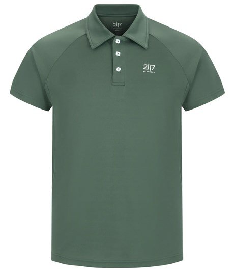 2117 of Sweden Fröseke Technical Pique Herren Poloshirt, Waldgrün