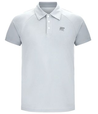 2117 of Sweden Fröseke Technical Pique Herren Poloshirt, pearl blau