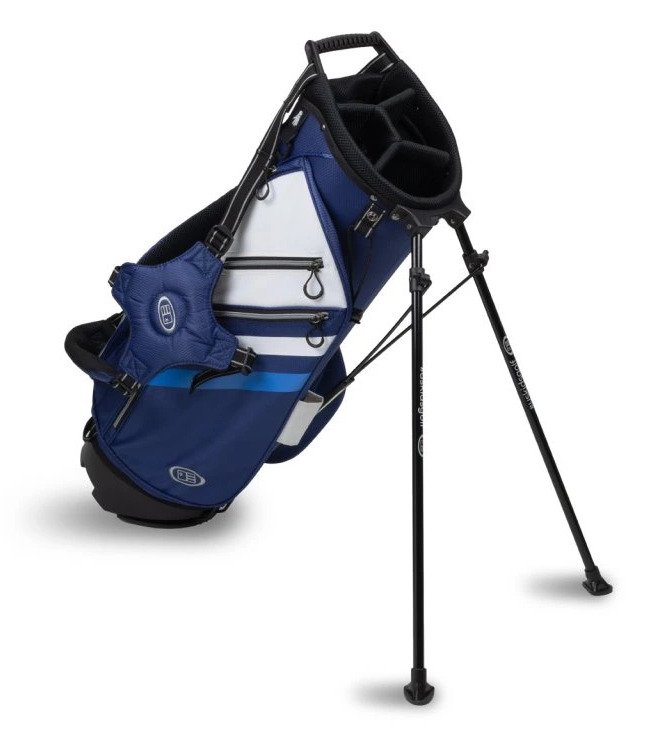 U.S. Kids Golf TS5-66 Stand Bag 33", Navy/White